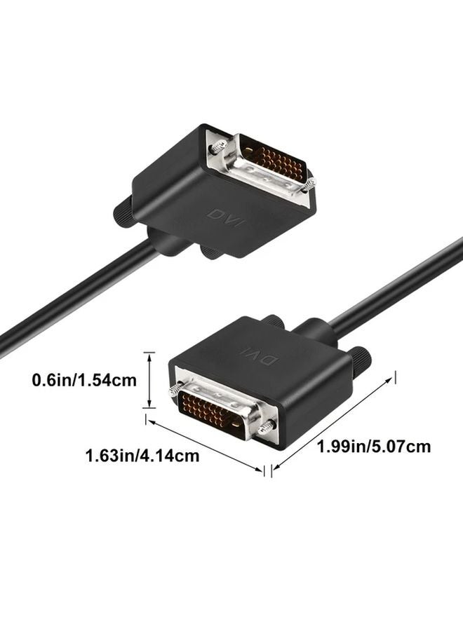 DVI Cable Male to Male 6 6ft Copper Alloy Core for Computer Monitor HDTV Gaming Projector - Image 2
